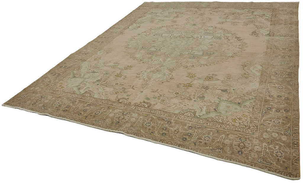 Beige vintage Persian rug 50243, 2.92 x 3.76 metres – photograph 3