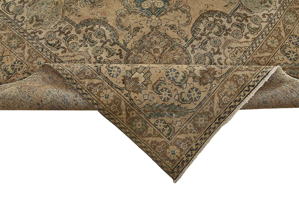 Beige vintage Persian rug 50244, 2.96 x 3.85 metres – photograph 6