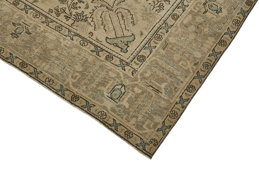 Beige vintage Persian rug 50246, 2.89 x 3.81 metres – photograph 4