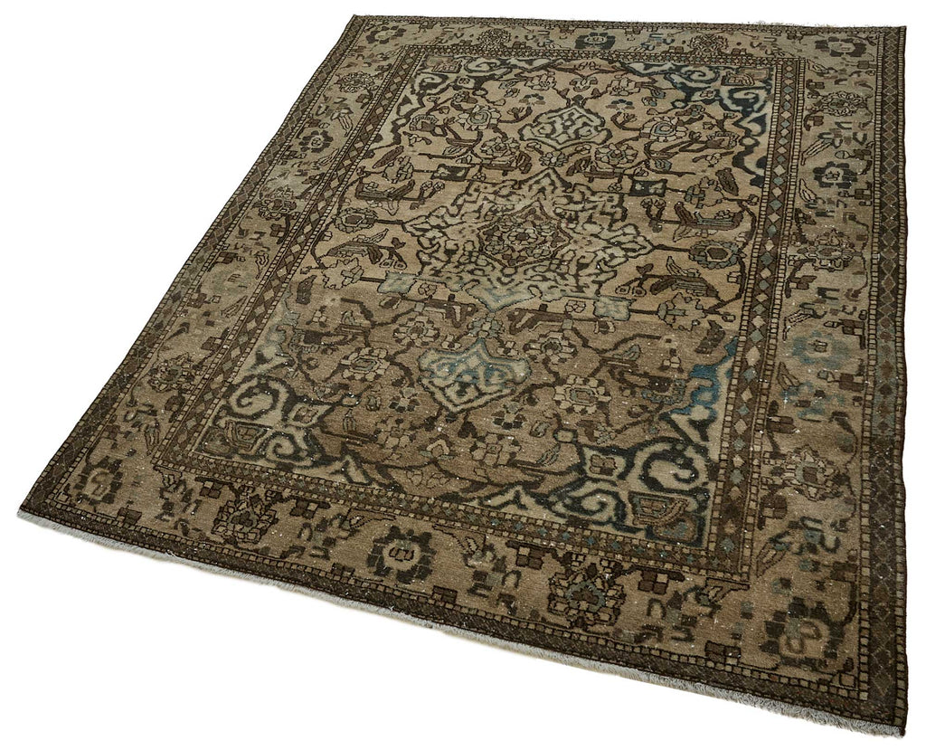 Beige vintage Persian rug 50979, 1.37 x 1.90 metres – photograph 3