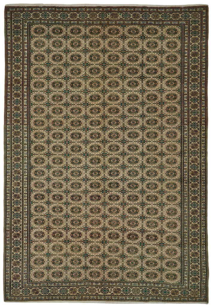 Beige vintage Persian rug 50983, 2.46 x 3.57 metres – full rug