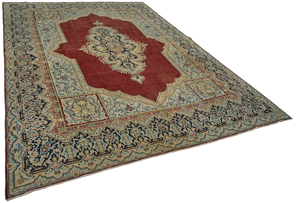 Beige vintage Persian rug 50984, 2.58 x 3.69 metres – photograph 2