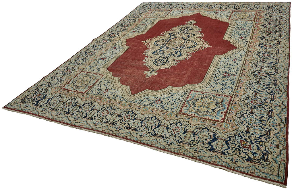 Beige vintage Persian rug 50984, 2.58 x 3.69 metres – photograph 3