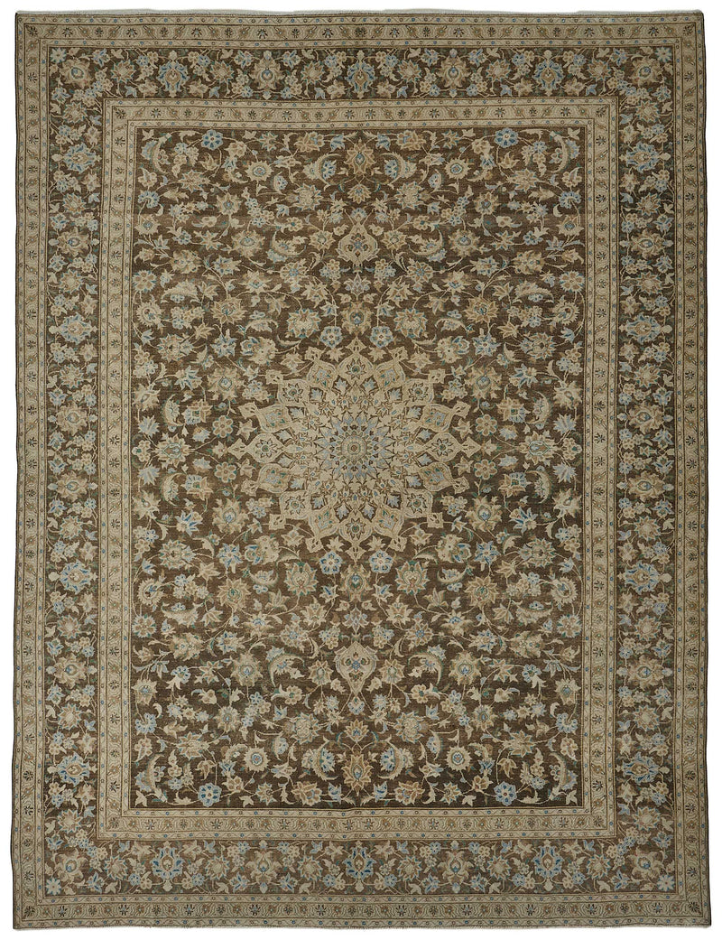 Beige vintage Persian rug 50985, 3.04 x 3.98 metres – full rug
