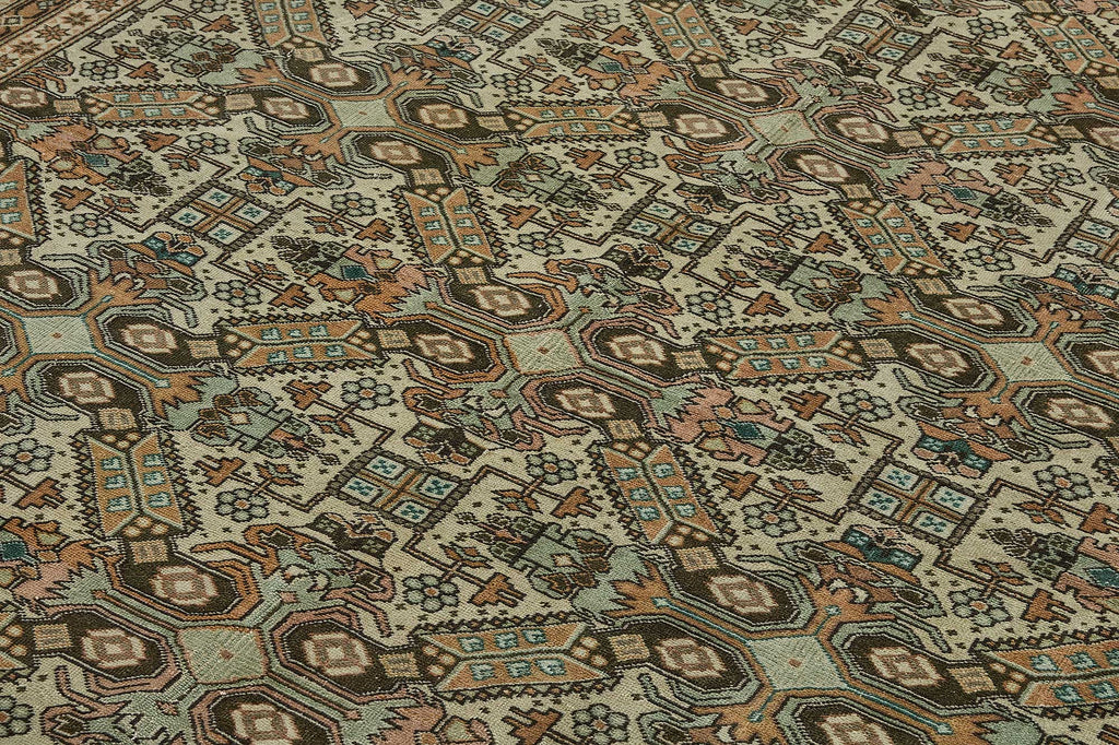 Beige vintage Persian rug 50987, 2.44 x 3.66 metres – photograph 5