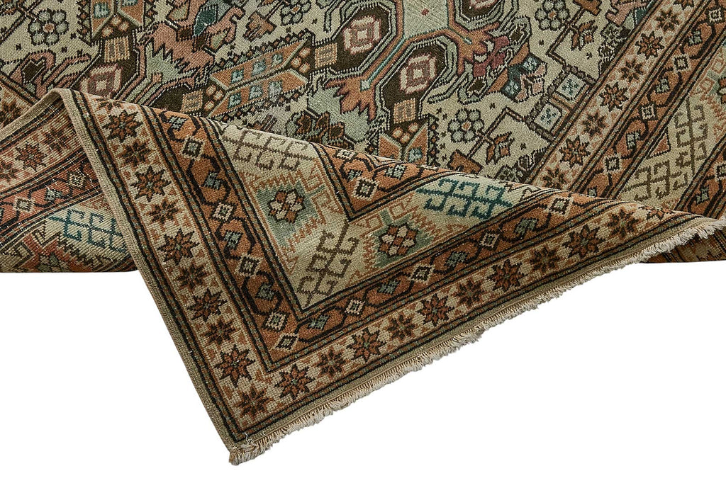 Beige vintage Persian rug 50987, 2.44 x 3.66 metres – photograph 6