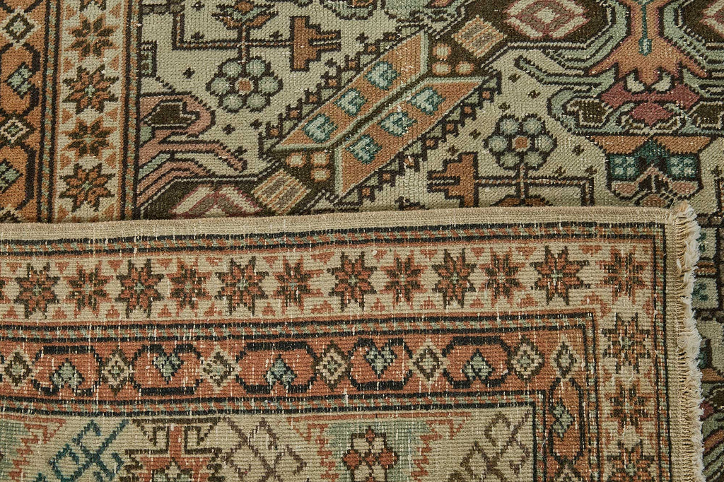Beige vintage Persian rug 50987, 2.44 x 3.66 metres – photograph 7