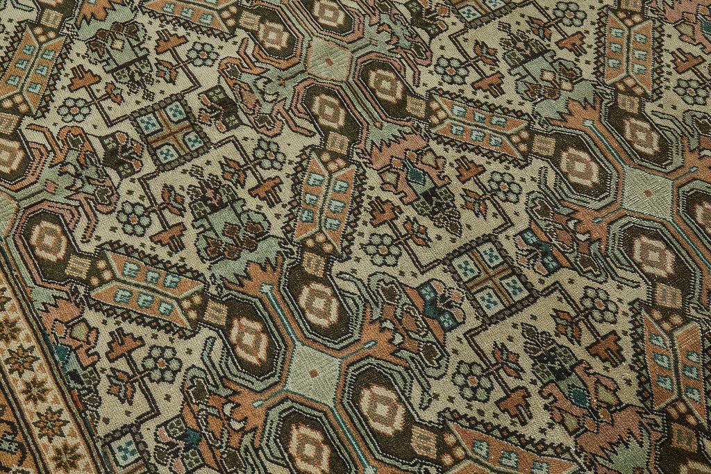 Beige vintage Persian rug 50987, 2.44 x 3.66 metres – photograph 9