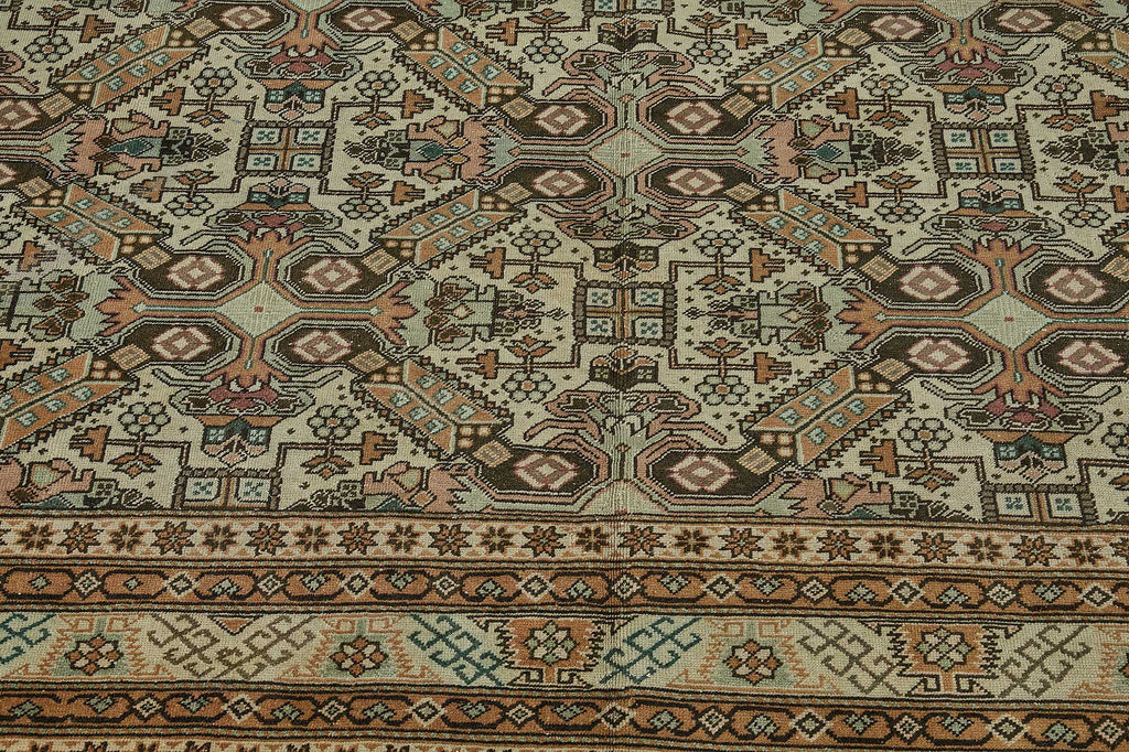 Beige vintage Persian rug 50987, 2.44 x 3.66 metres – photograph 10