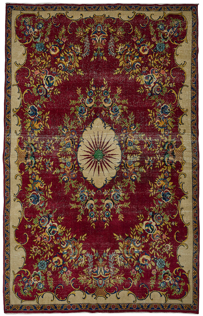 Red vintage Persian rug 50990, 2.60 x 4.20 metres – full rug