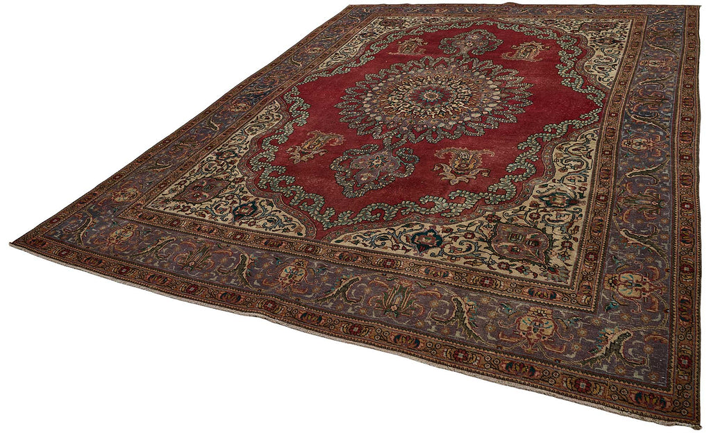 Red vintage Persian rug 50991, 2.77 x 3.80 metres – photograph 3