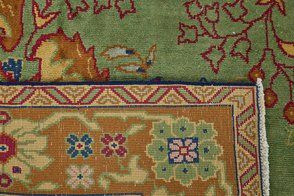Green vintage Persian rug 50992, 2.42 x 4.02 metres – photograph 7