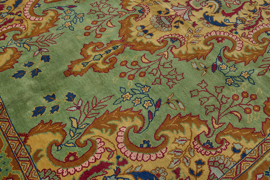 Green vintage Persian rug 50992, 2.42 x 4.02 metres – photograph 9