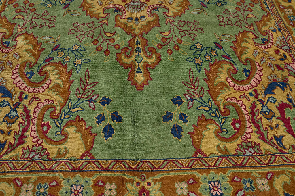 Green vintage Persian rug 50992, 2.42 x 4.02 metres – photograph 10