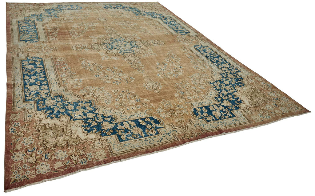 Beige vintage Persian rug 50993, 2.95 x 3.91 metres – photograph 2