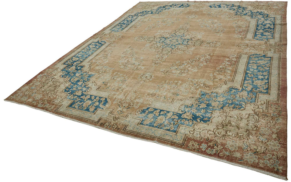 Beige vintage Persian rug 50993, 2.95 x 3.91 metres – photograph 3