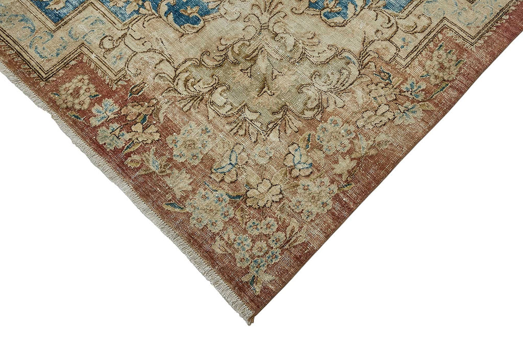 Beige vintage Persian rug 50993, 2.95 x 3.91 metres – photograph 4