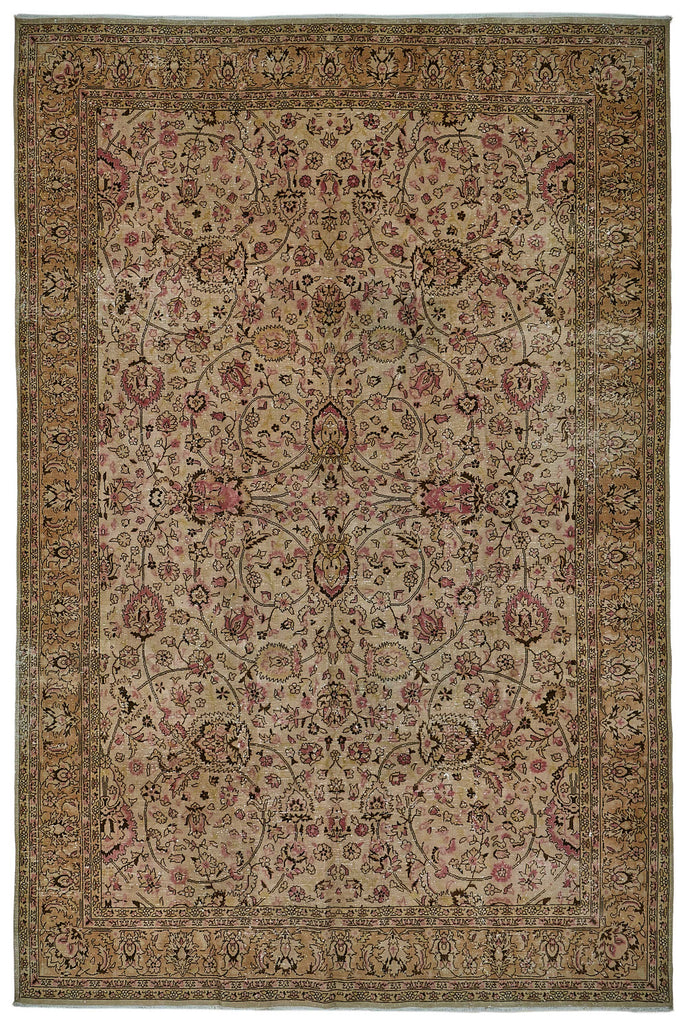 Beige vintage Persian rug 50996, 1.98 x 3.00 metres – full rug