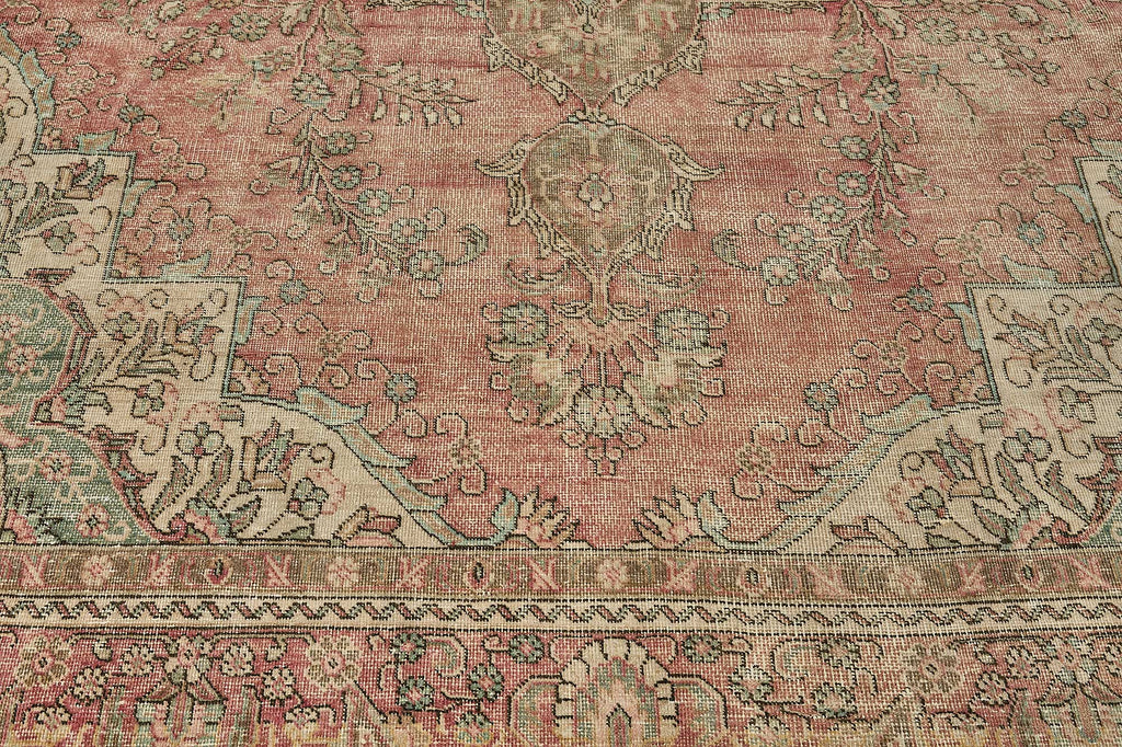 Beige vintage Persian rug 50997, 2.90 x 3.89 metres – photograph 10