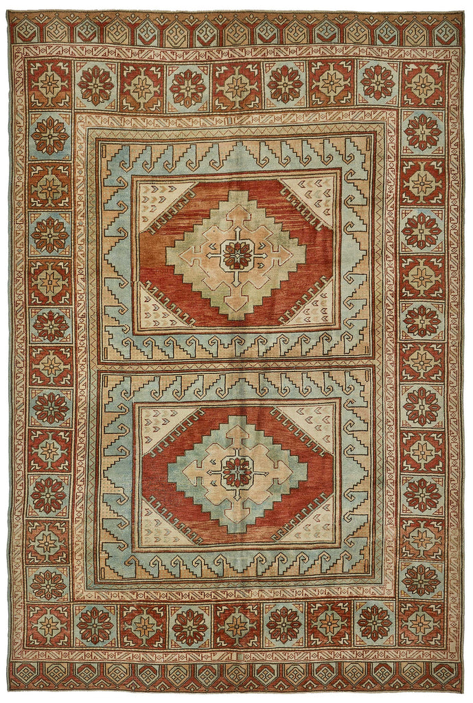 Beige vintage Persian rug 50998, 2.10 x 3.08 metres – full rug