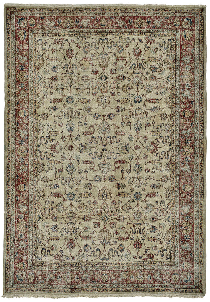 Beige vintage Persian rug 51004, 2.66 x 3.70 metres – full rug