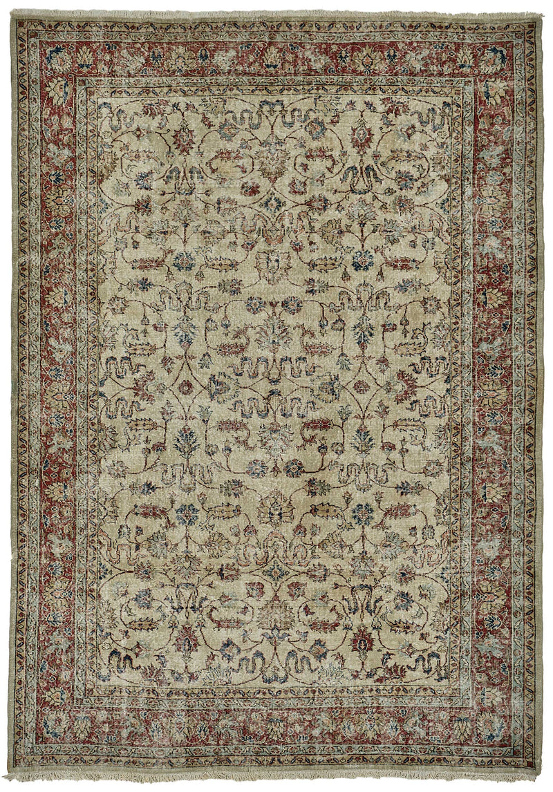 Beige vintage Persian rug 51004, 2.66 x 3.70 metres – full rug