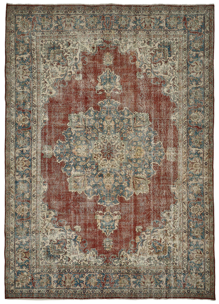 Beige vintage Persian rug 51005, 2.72 x 3.77 metres – full rug