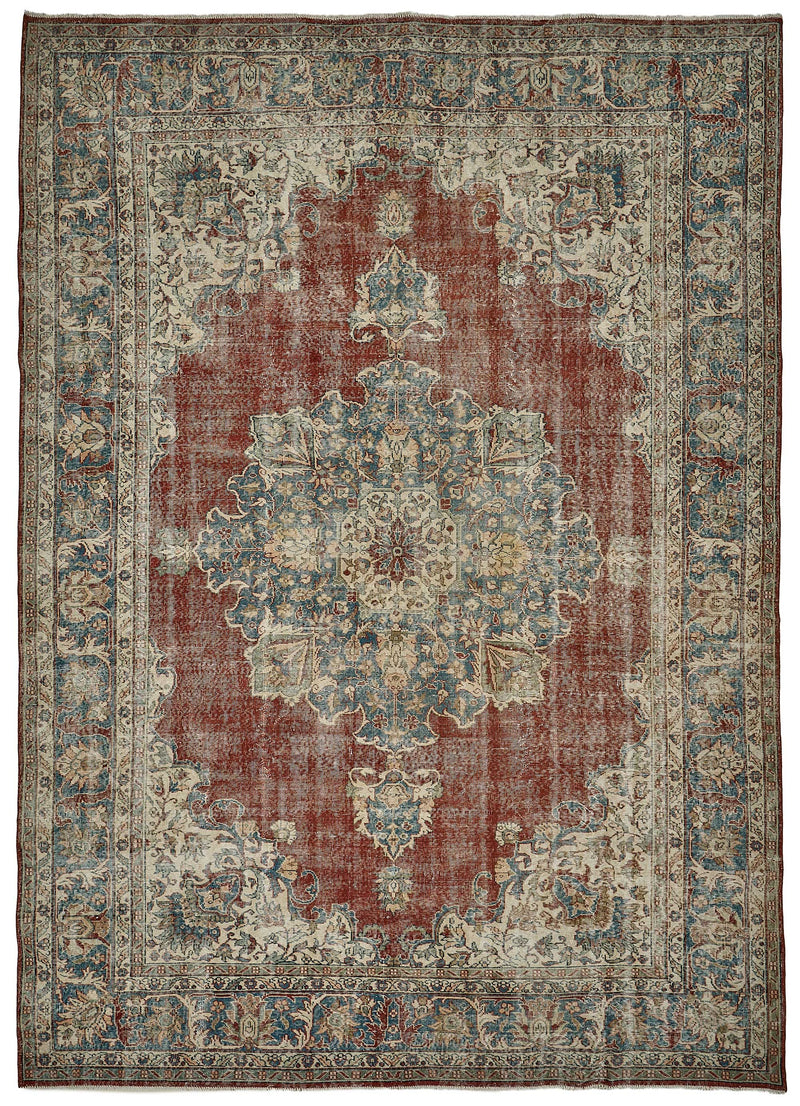 Beige vintage Persian rug 51005, 2.72 x 3.77 metres – full rug