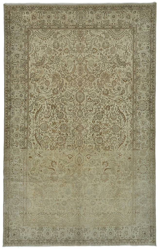Beige vintage Persian rug 51006, 3.26 x 5.27 metres – full rug