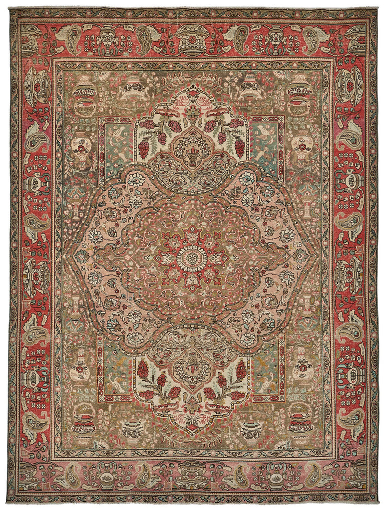 Beige vintage Persian rug 51007, 2.48 x 3.30 metres – full rug