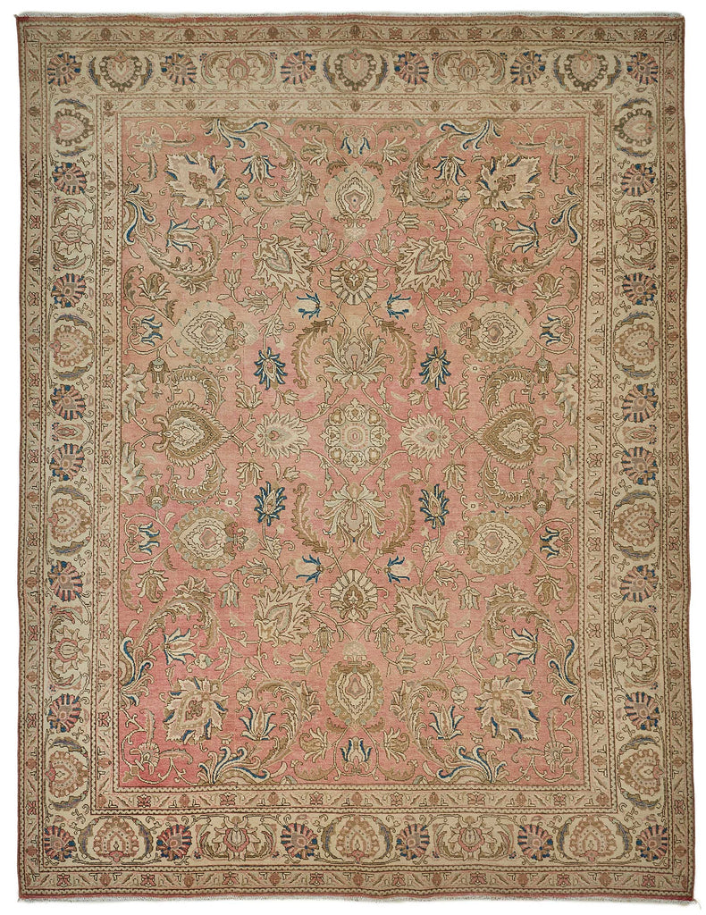 Beige vintage Persian rug 51008, 2.94 x 3.90 metres – full rug