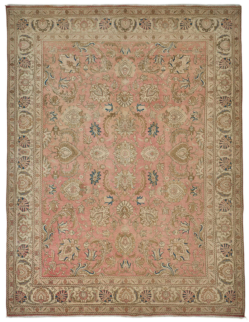 Beige vintage Persian rug 51008, 2.94 x 3.90 metres – full rug