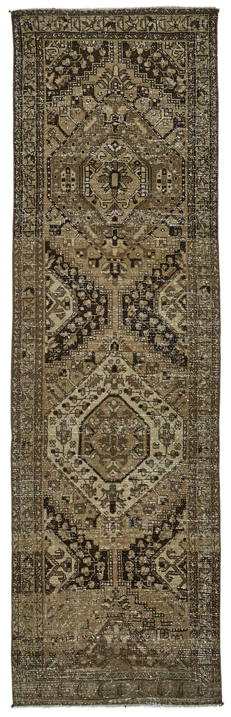 Beige vintage Persian rug 51021, 0.93 x 3.10 metres – full rug