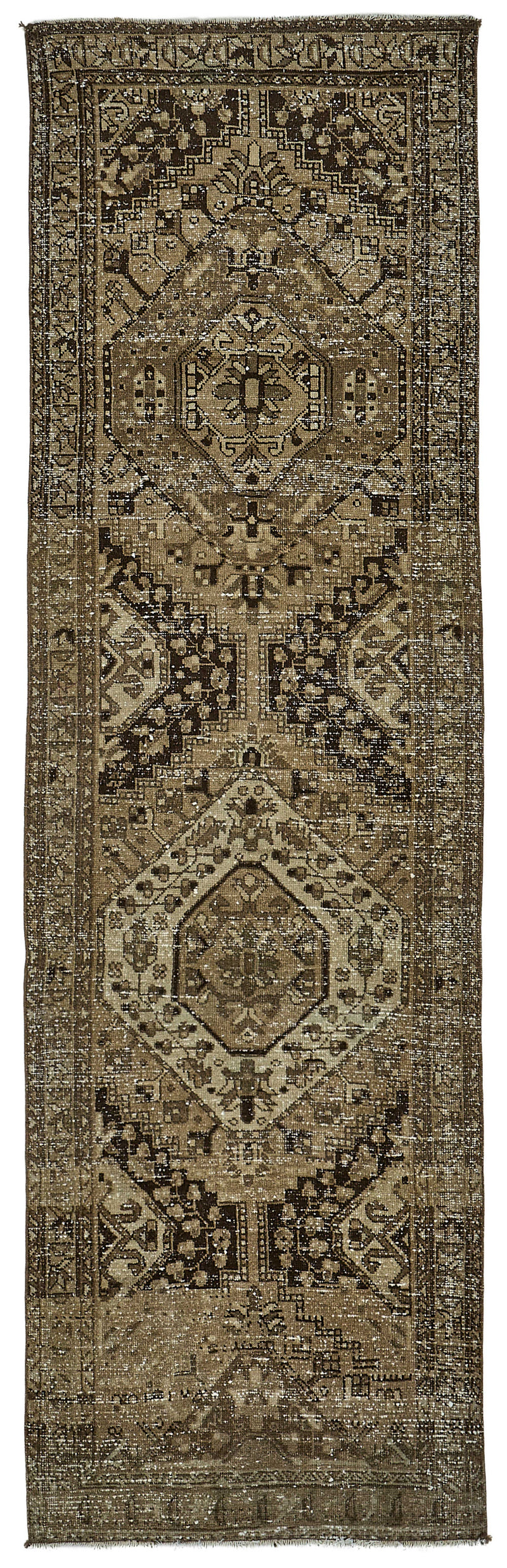Beige vintage Persian rug 51021, 0.93 x 3.10 metres – full rug