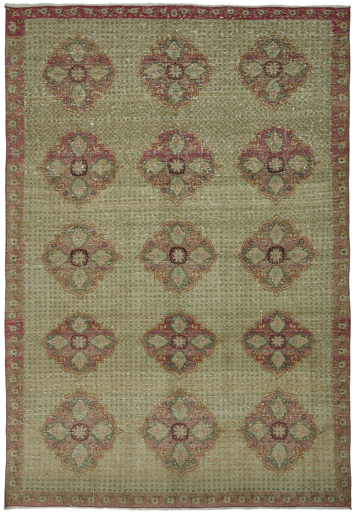 Beige vintage Persian rug 51023, 2.10 x 3.20 metres – full rug