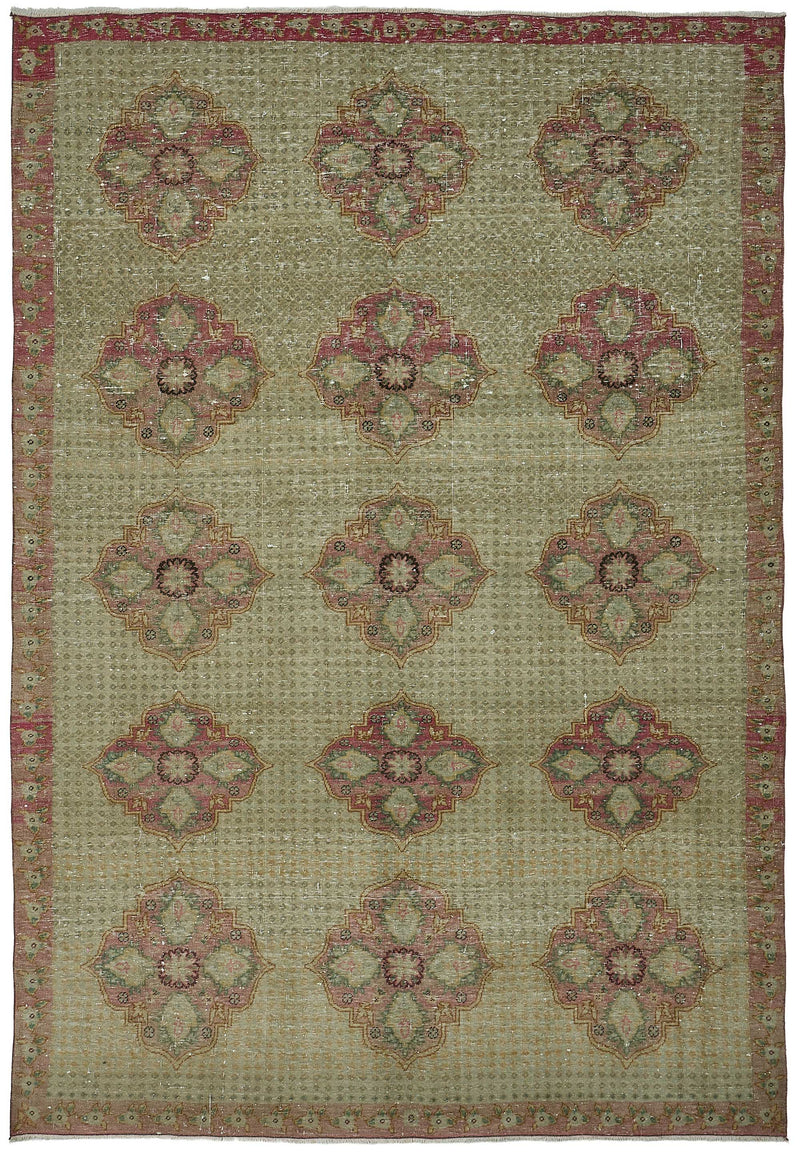 Beige vintage Persian rug 51023, 2.10 x 3.20 metres – full rug