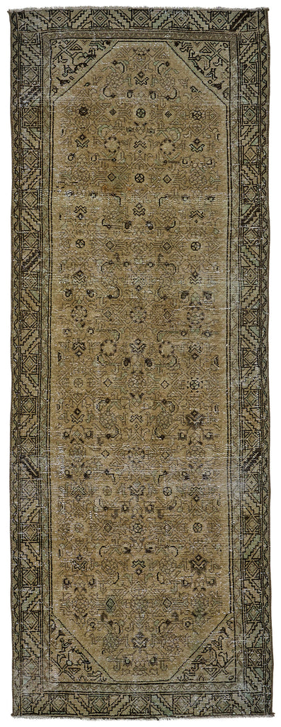 Beige vintage Persian rug 51024, 1.03 x 2.94 metres – full rug