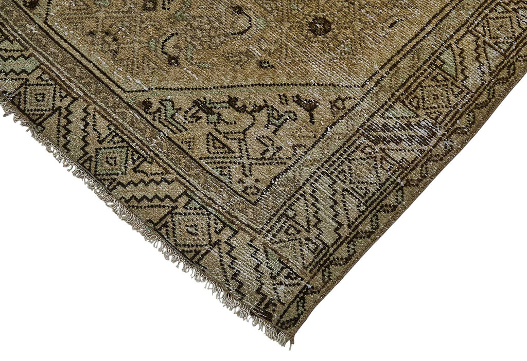 Beige vintage Persian rug 51024, 1.03 x 2.94 metres – photograph 4