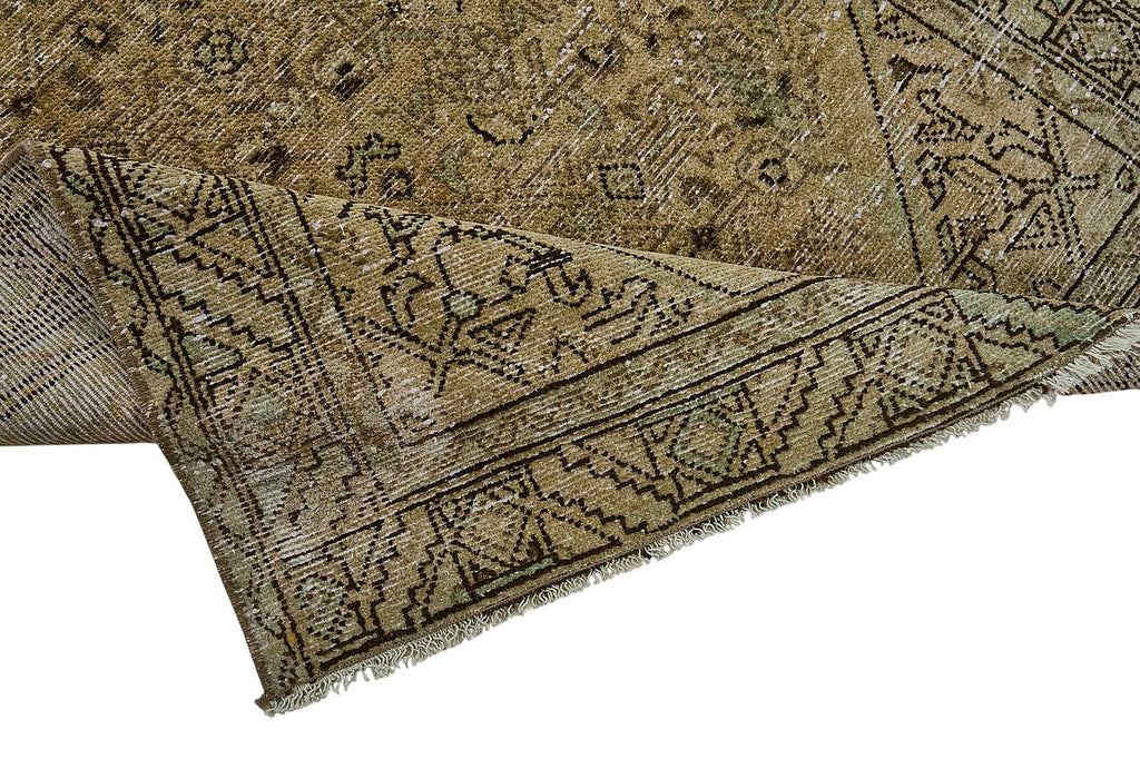 Beige vintage Persian rug 51024, 1.03 x 2.94 metres – photograph 6