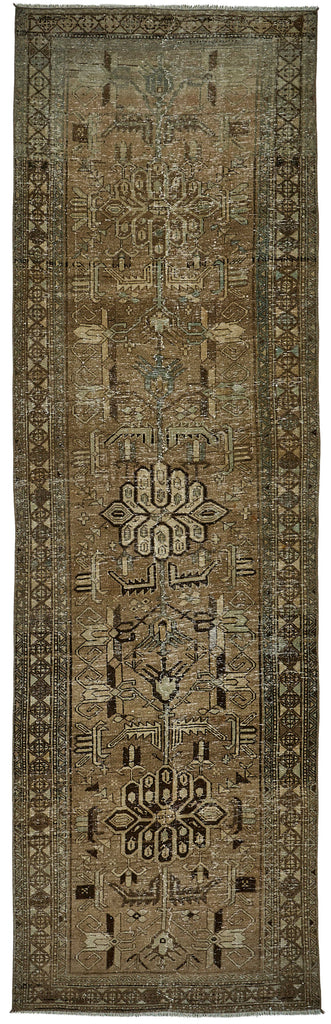 Beige vintage Persian rug 51027, 0.97 x 3.32 metres – full rug