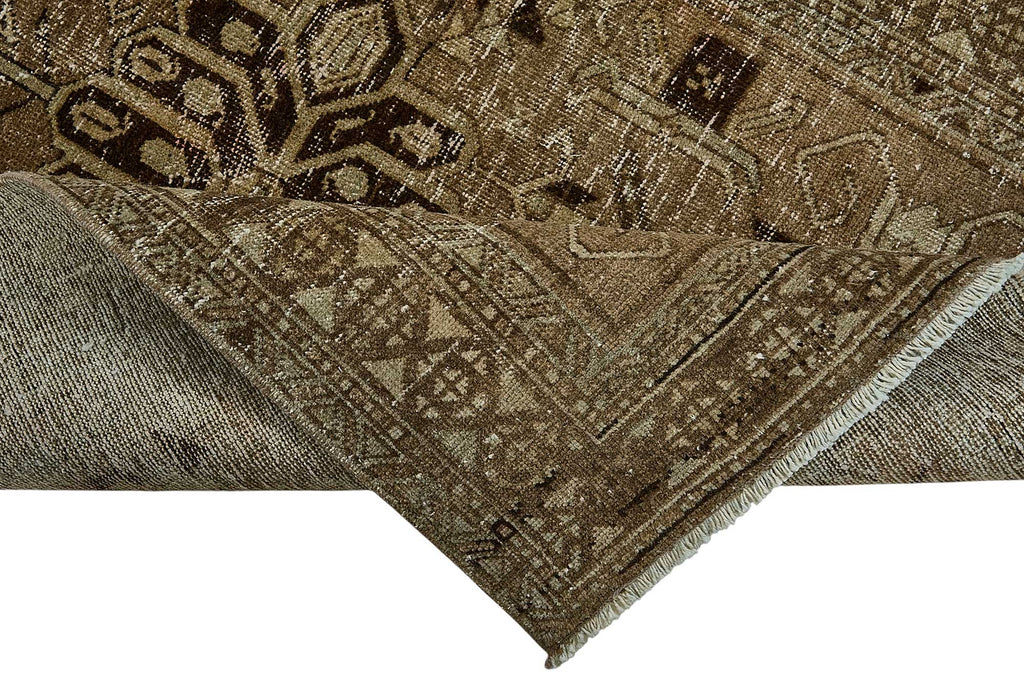 Beige vintage Persian rug 51027, 0.97 x 3.32 metres – photograph 6
