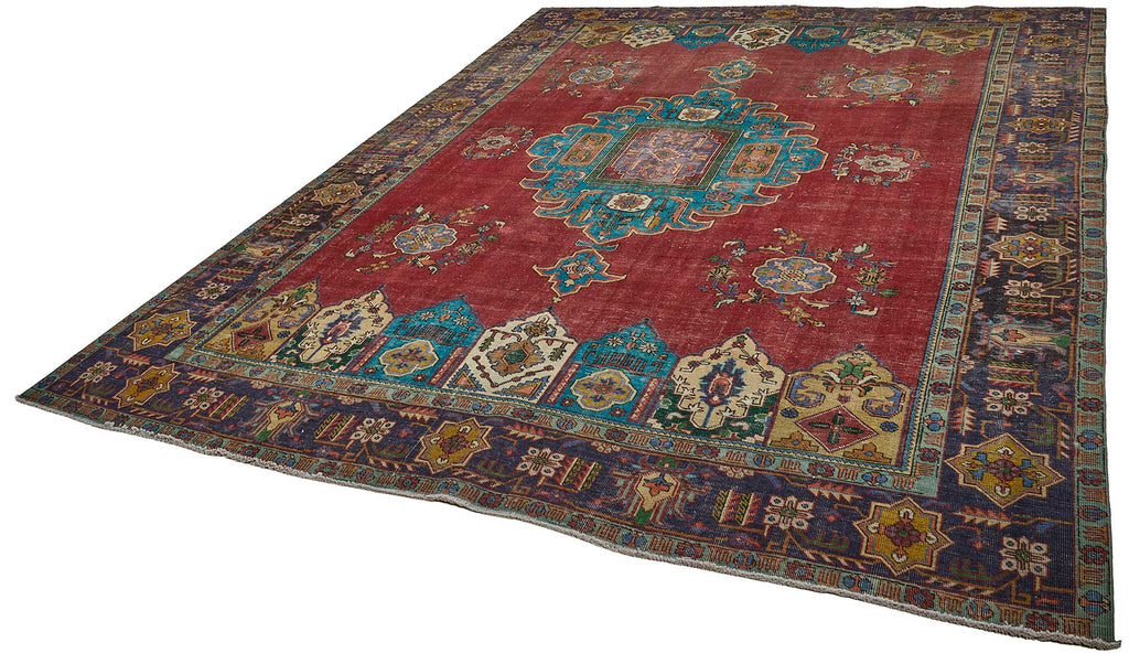 Red vintage Persian rug 51031, 2.90 x 3.93 metres – photograph 3