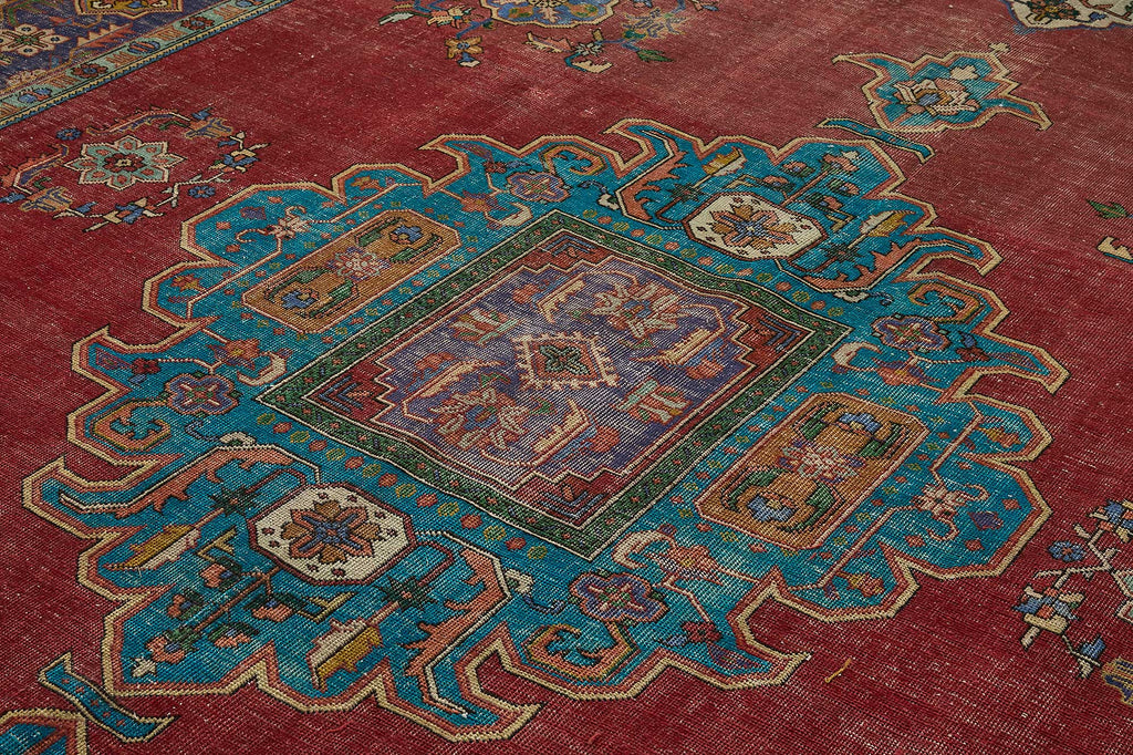 Red vintage Persian rug 51031, 2.90 x 3.93 metres – photograph 5