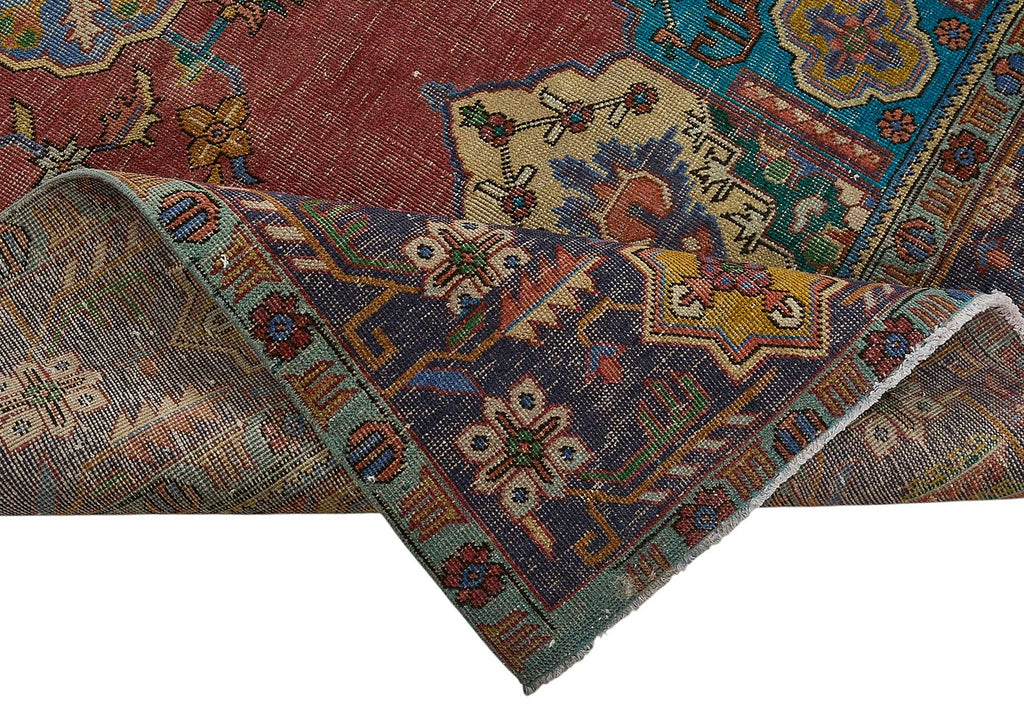 Red vintage Persian rug 51031, 2.90 x 3.93 metres – photograph 6