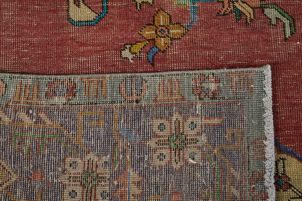 Red vintage Persian rug 51031, 2.90 x 3.93 metres – photograph 7
