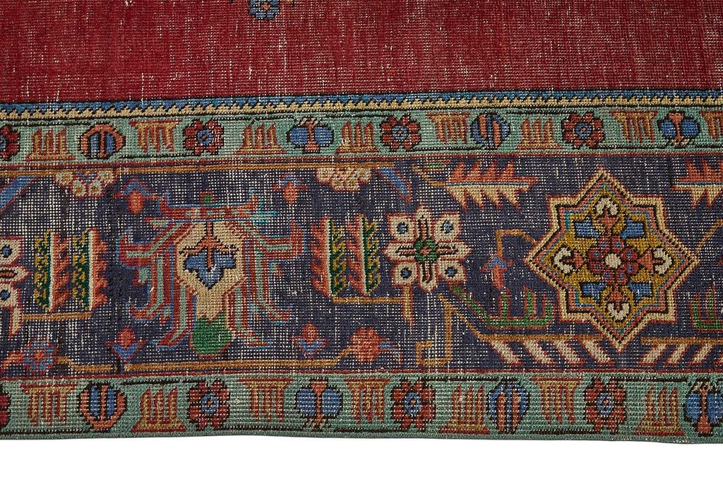 Red vintage Persian rug 51031, 2.90 x 3.93 metres – photograph 8