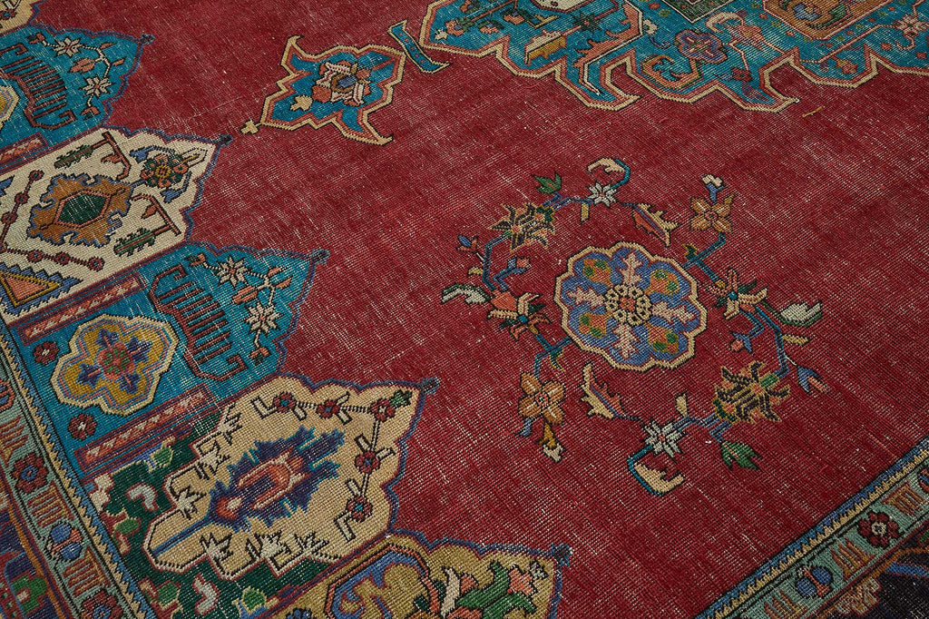 Red vintage Persian rug 51031, 2.90 x 3.93 metres – photograph 9