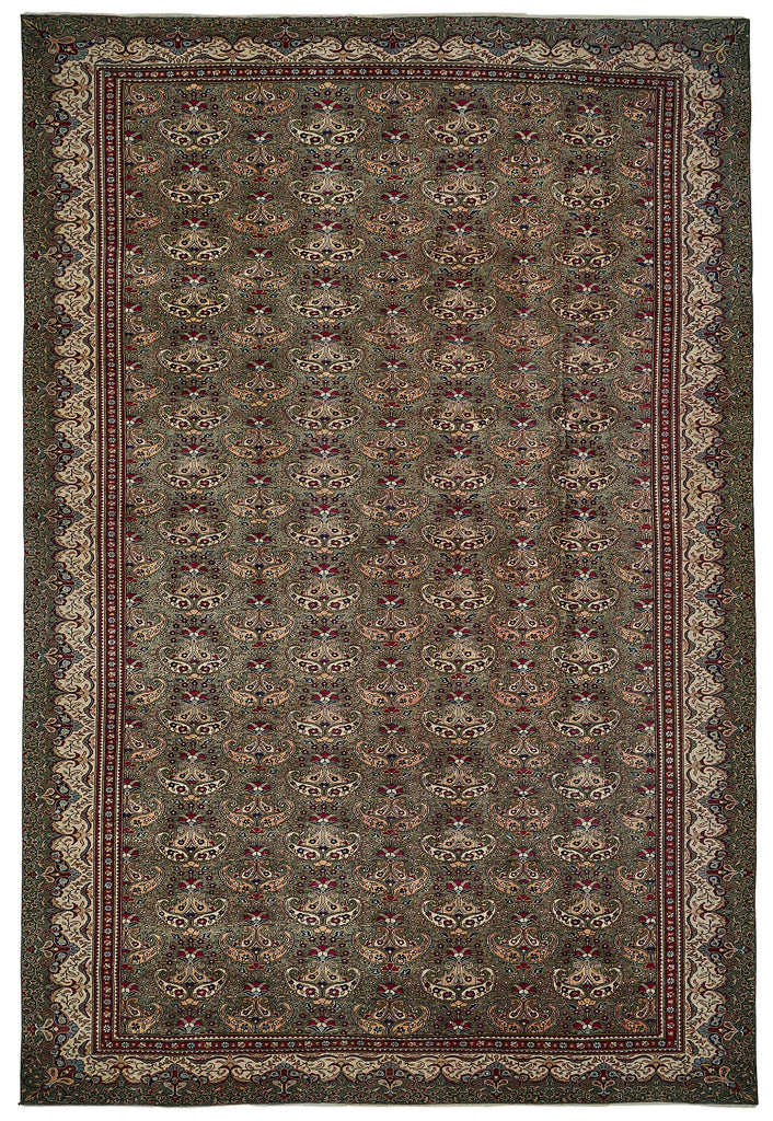 Beige vintage Persian rug 51032, 2.86 x 4.25 metres – full rug