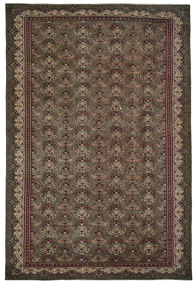 Beige vintage Persian rug 51032, 2.86 x 4.25 metres – full rug