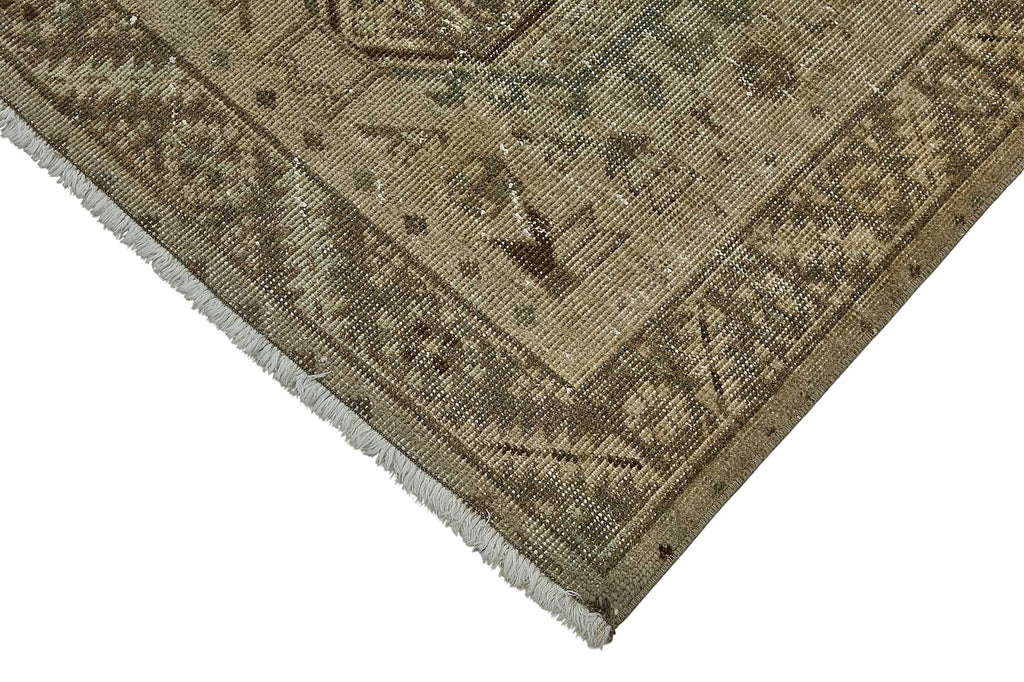 Beige vintage Persian rug 51033, 0.96 x 3.65 metres – photograph 4
